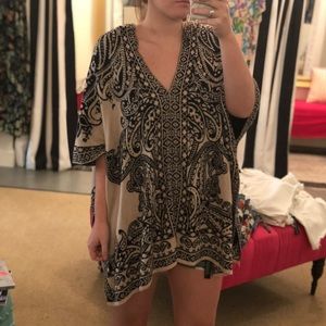 Oversized poncho shirt